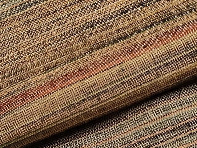 平和屋本店○極上 郡上紬 草木染 横段文 逸品 CYAA4292s6 - メルカリ