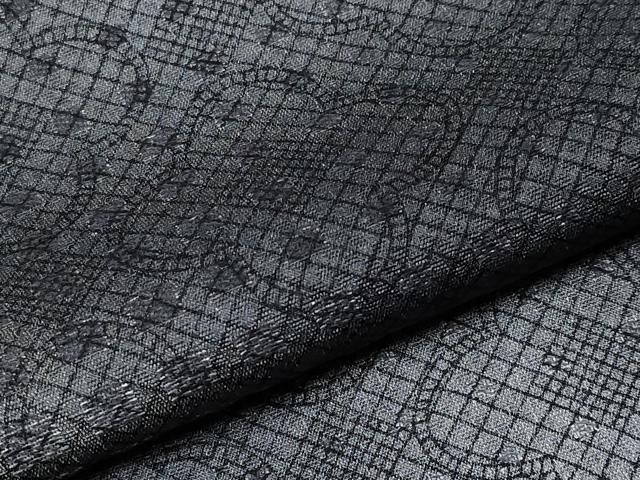  ● 上 男性 キモノデザイナー 斉藤上太郎 お召 菱吉祥文 暈し染め やまと誂製 s 6 着物 着物 浴衣