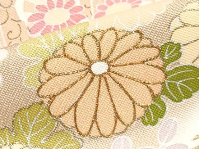 平和屋本店○極上 創業460年・千總 訪問着 駒刺繍 御所車鴛鴦花文 暈し