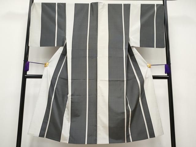 ▽ 上 男性 本場大島紬 単衣 200亀甲 間道 さが美扱い s 6