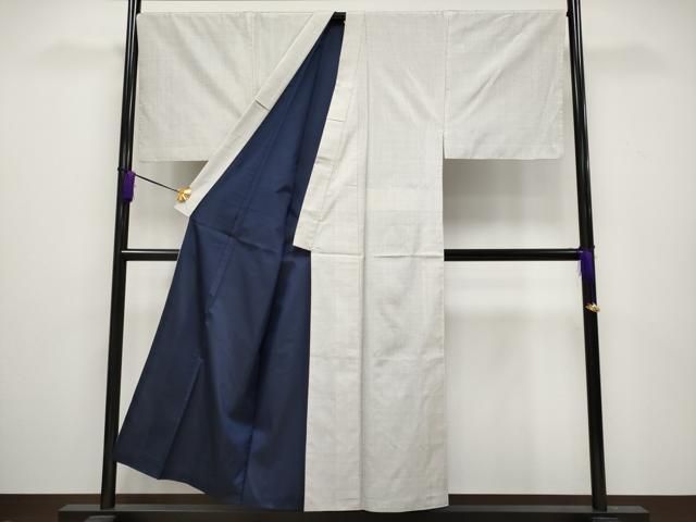 平和屋着物●男性　本場大島紬　アンサンブル　白大島　正絹　逸品　AABB0292zg 平和屋本店○極上 男性 本場大島紬 白大島 100亀甲 アンサンブル 総