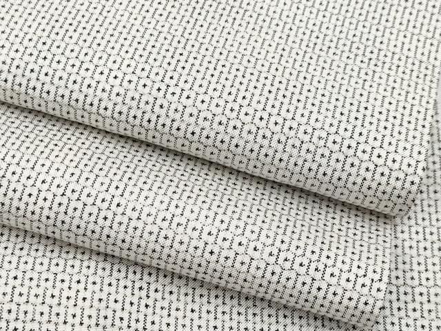 平和屋本店○極上 男性 本場大島紬 白大島 100亀甲 アンサンブル 総