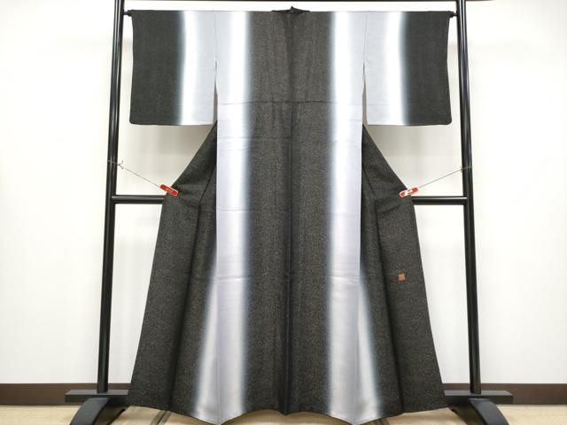 平和屋本店○最高級 二代目 久保田一竹 幻の辻が花 訪問着 暈し染め