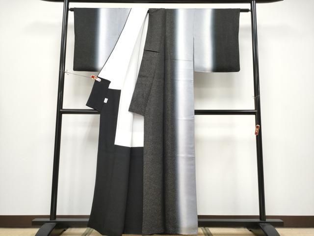 平和屋本店○最高級 二代目 久保田一竹 幻の辻が花 訪問着 暈し染め