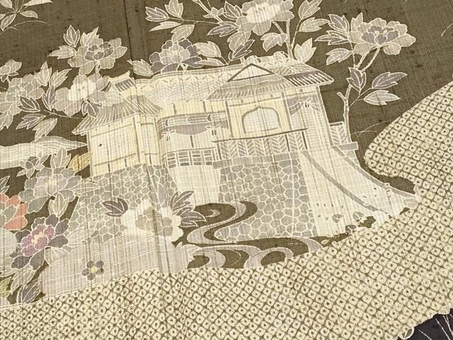 平和屋本店○極上 染織の名門 しょうざん 生紬 訪問着 御所解文 逸品