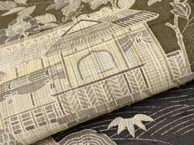 平和屋本店○極上 染織の名門 しょうざん 生紬 訪問着 御所解文 逸品