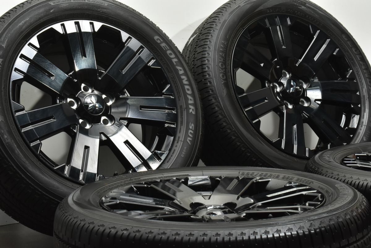 ミツビシ デリカD 5 ブラックエディション 18 in 7 J 38 PCD 114.3 ジオランダーSUVG 055 225|55 R シャモニー エクリプスクロス