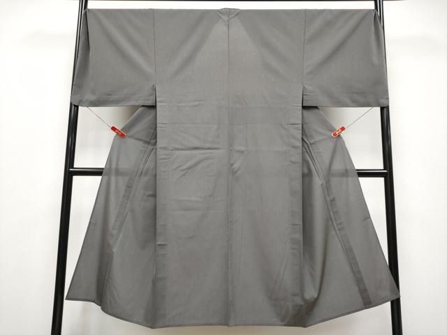 ＊ 上 夏物 男性 お召 キングサイズ 水玉 檳榔子染色地 s 6