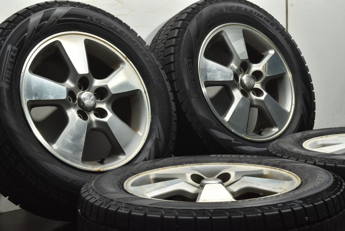 良好品 トヨタ ウィッシュ 15 in 6 J 45 PCD 100 ピレリ アイスアシンメトリコ プラス 195|65 R プリウス アリオン 流用