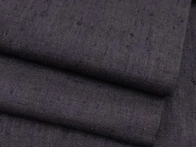  ● 上 男性 本場結城紬 重要無形文化財 アンサンブル 色無地 黒紅色地 s 6 着物セット 着物 浴衣