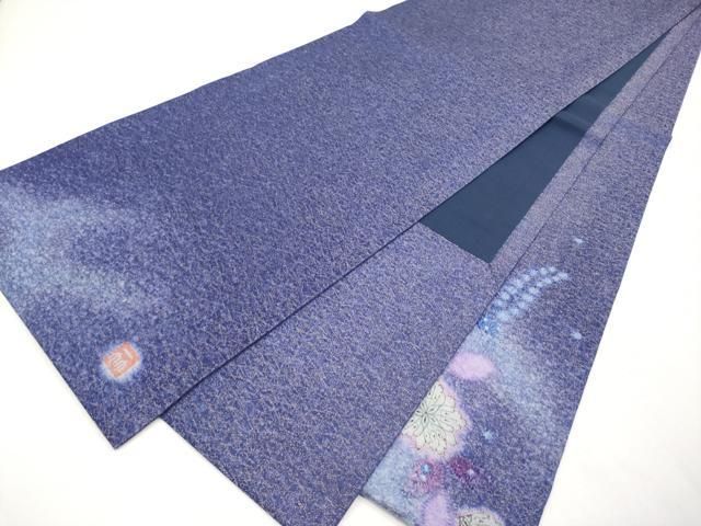 平和屋本店○極上 久保田一竹 幻の辻が花 太鼓柄袋帯 金通し地 逸品