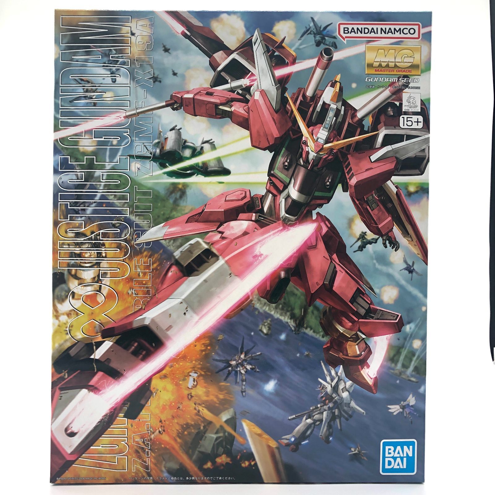 MG インフィニットジャスティスガンダム　新品未開封 MG インフィニットジャスティスガンダム 未開封・未組立 訳あり 外箱