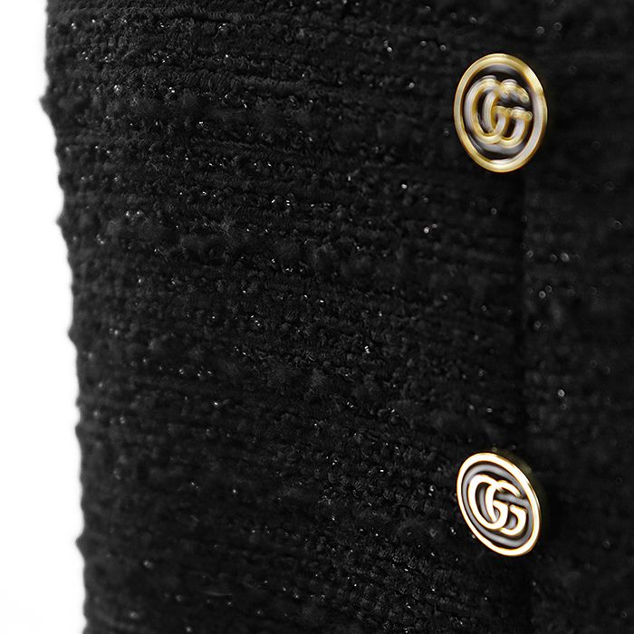 グッチ ツイードラメワンピース