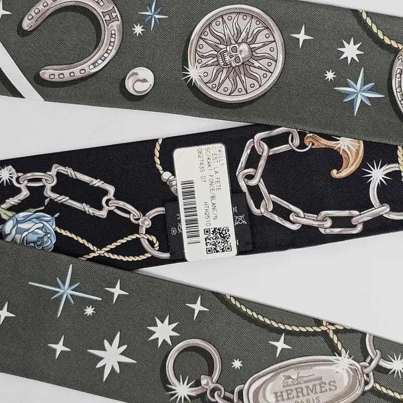  エルメス セラフェット ツイリー シルク レディース スカーフ 07 バンダナ スカーフ 小物