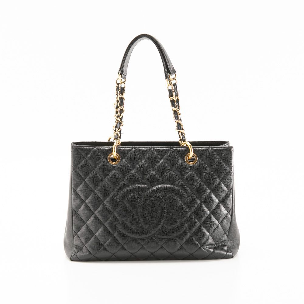 シャネル CHANEL キャビアスキン GST トートバッグ A 50995
