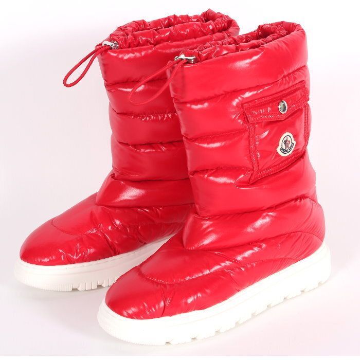 MONCLER モンクレール プチ ガイア ポケット ブーツ PETIT GAIA POCKET 4 H 00010 M 3463 455 レッド ダウン入り アイコンパッチ シューズ 靴 スニーカー レディース