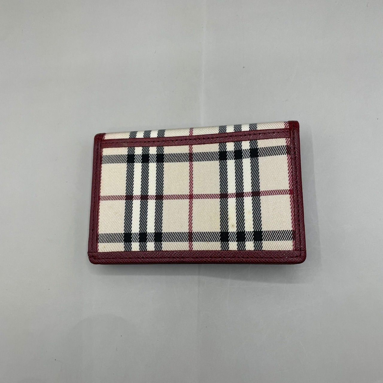 未使用級 BURBERRY バーバリー 名刺入れ カードケース ビジネス ノバ