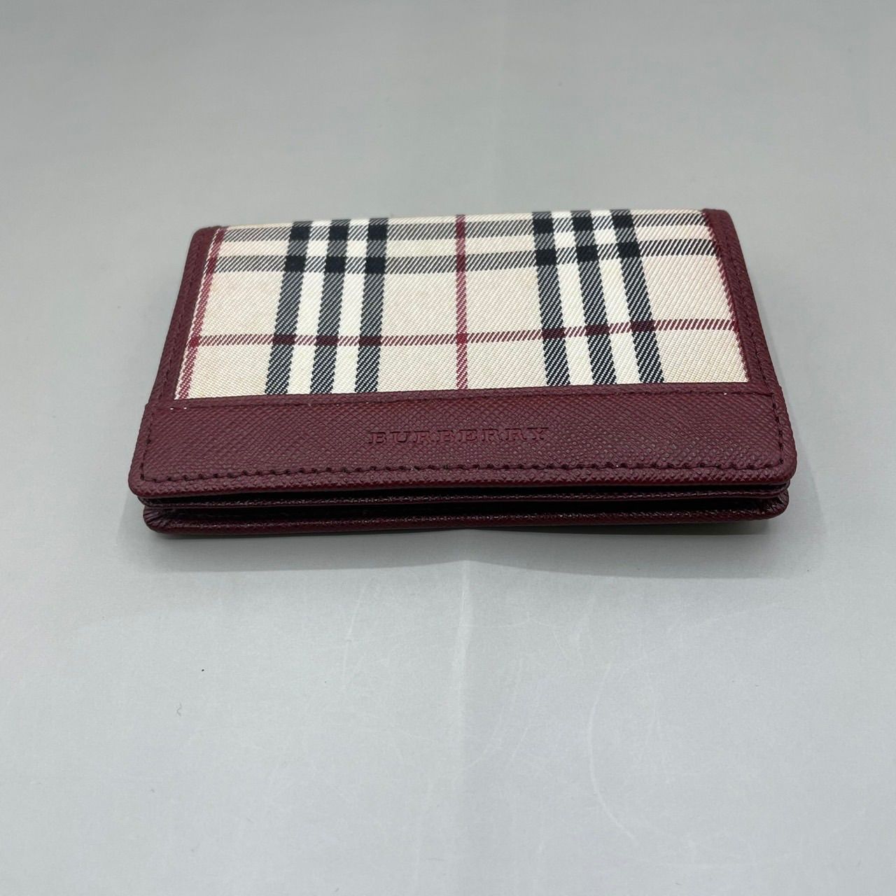 未使用級 BURBERRY バーバリー 名刺入れ カードケース ビジネス ノバ