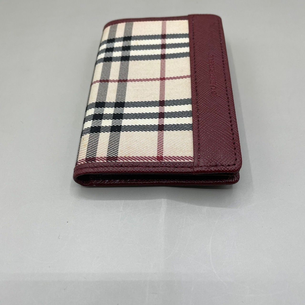未使用級 BURBERRY バーバリー 名刺入れ カードケース ビジネス ノバ