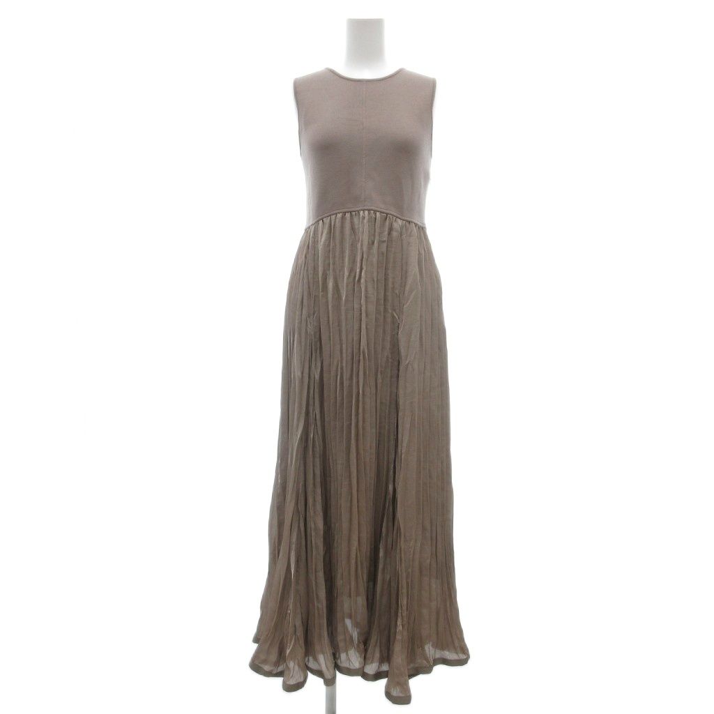 [新品]FRAY I.D/ワッシャープリーツニットコンビワンピース フレイアイディー FRAY I.D 美品 ワッシャープリーツニットコンビ