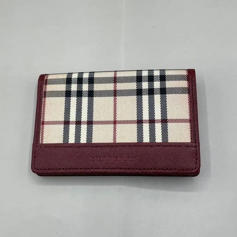 ★未使用級★BURBERRY バーバリー 名刺入れ マチ付き ノバチェック 未使用級 BURBERRY バーバリー 名刺入れ カードケース ビジネス ノバ