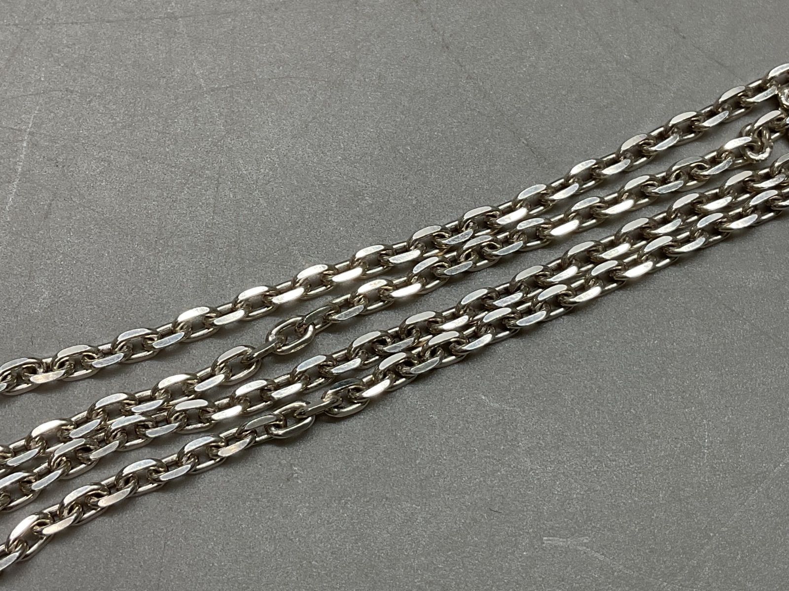 SN695 喜平 シルバーネックレス silver 925刻印 首周り48cm 重量12.6g 