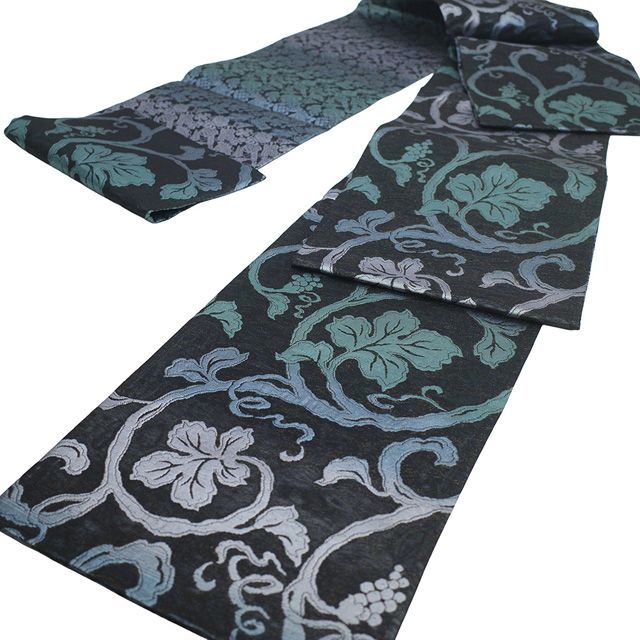 新古品】 袋帯 未使用 正絹 京都 西陣 リバーシブル 両面 全通 軽量織