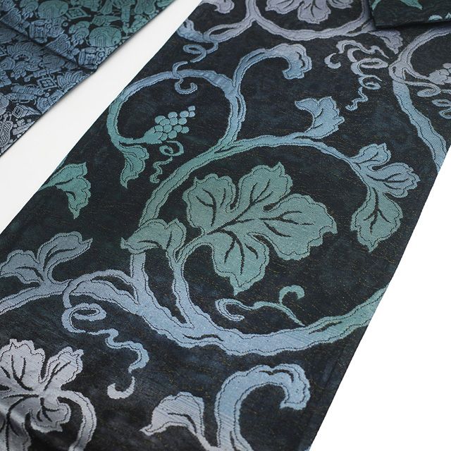 新古品】 袋帯 未使用 正絹 京都 西陣 リバーシブル 両面 全通 軽量織