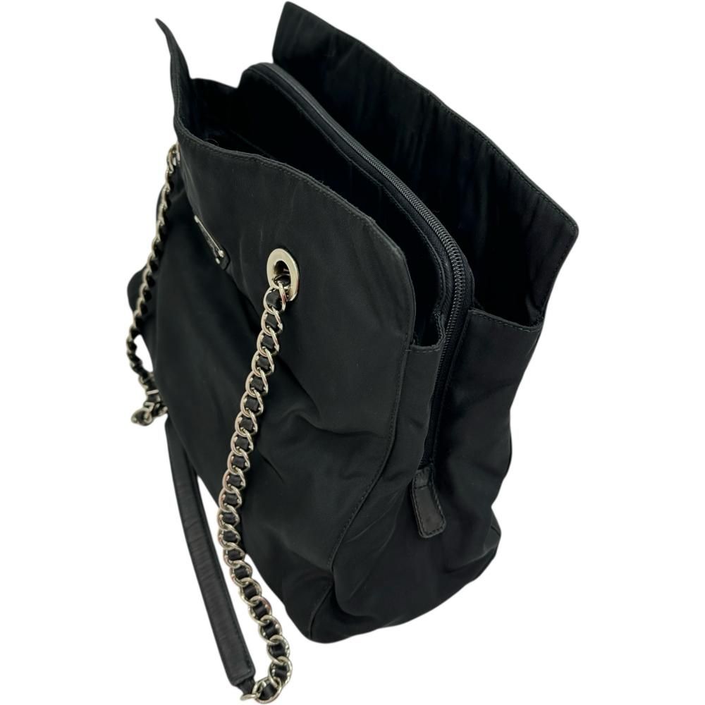 PRADA/プラダ】三角プレート チェーンタイプ トートバッグ ナイロン