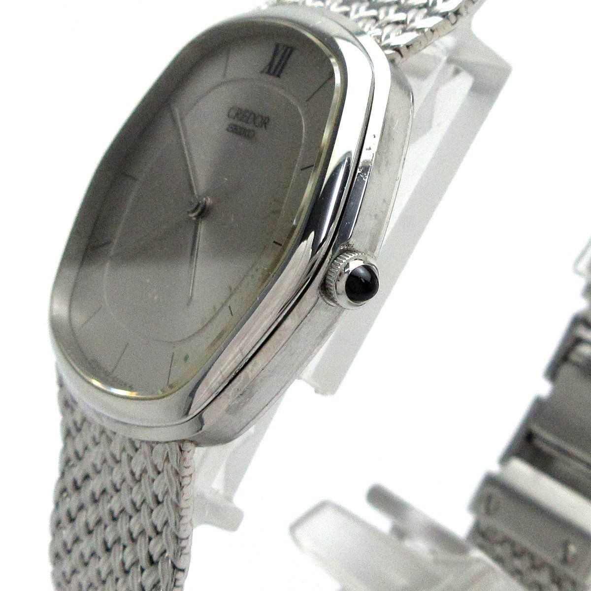 最終価格 セイコー クレドール CREDOR メンズ 5931-5230 シルバー 時計