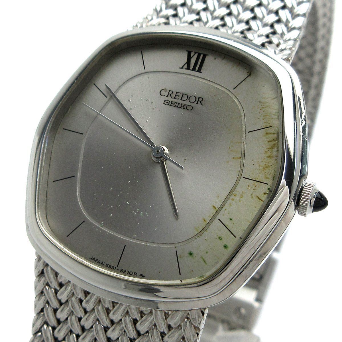 セイコー クレドール CREDOR メンズ 5931-5230 シルバー 時計 SEIKO