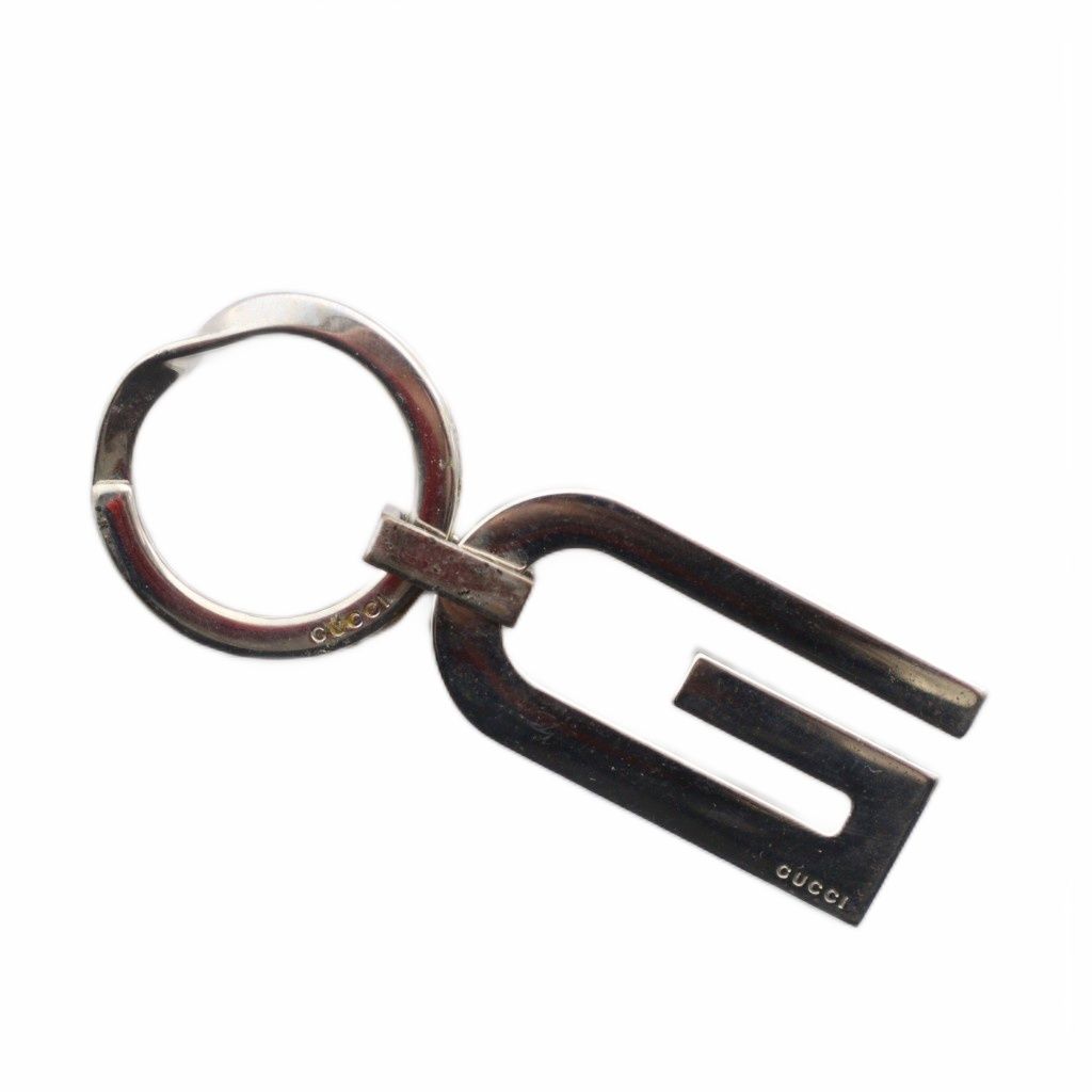 グッチ GUCCI キーホルダー キーリング チャーム Gロゴ シルバーカラー |KW GY 11