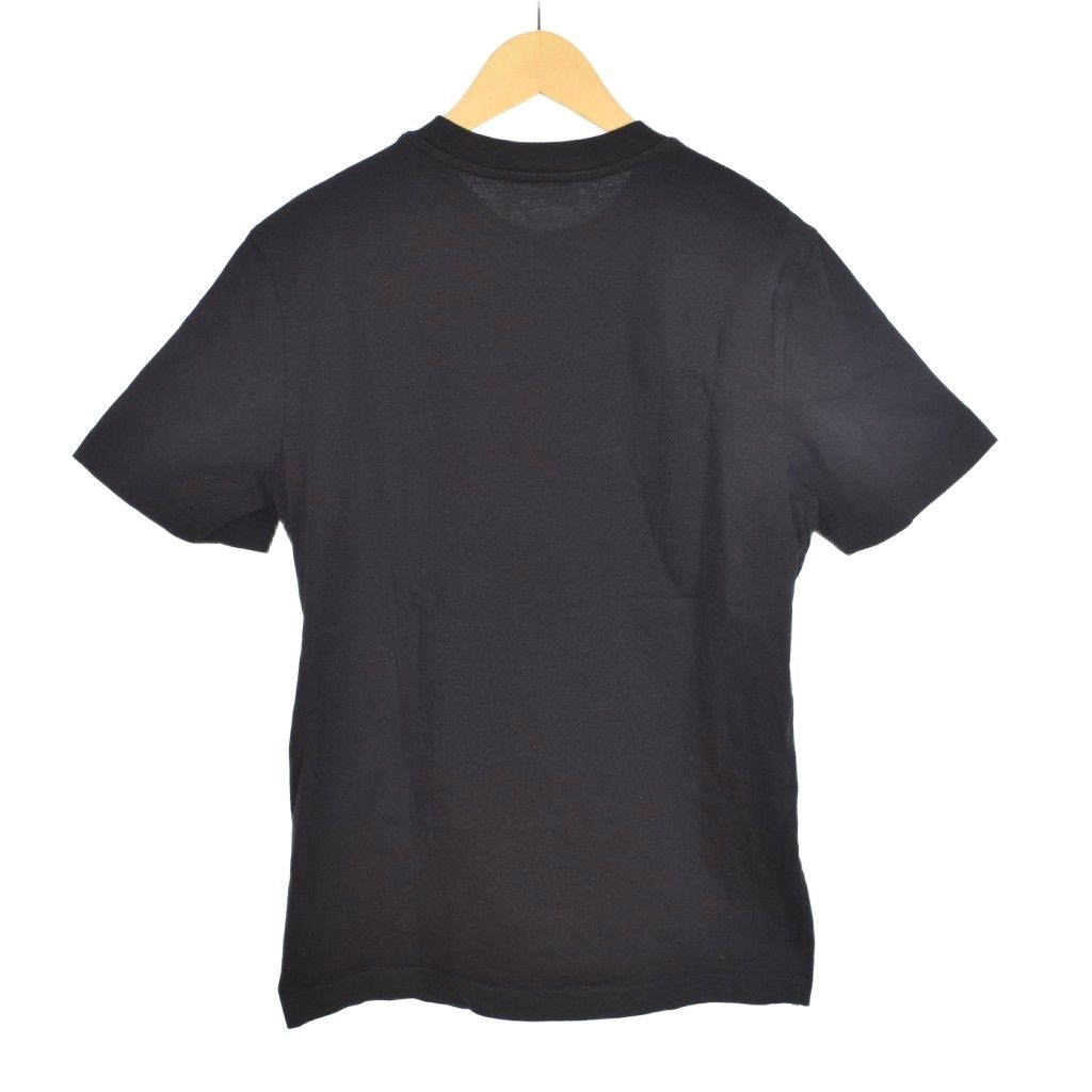 【中古】モンクレール MONCLER 24SS メタリックフロントロゴ プリント 半袖Tシャツ カットソー S ブラック メンズ モンクレール MONCLER 24SS メタリックフロントロゴ プリント 半袖T