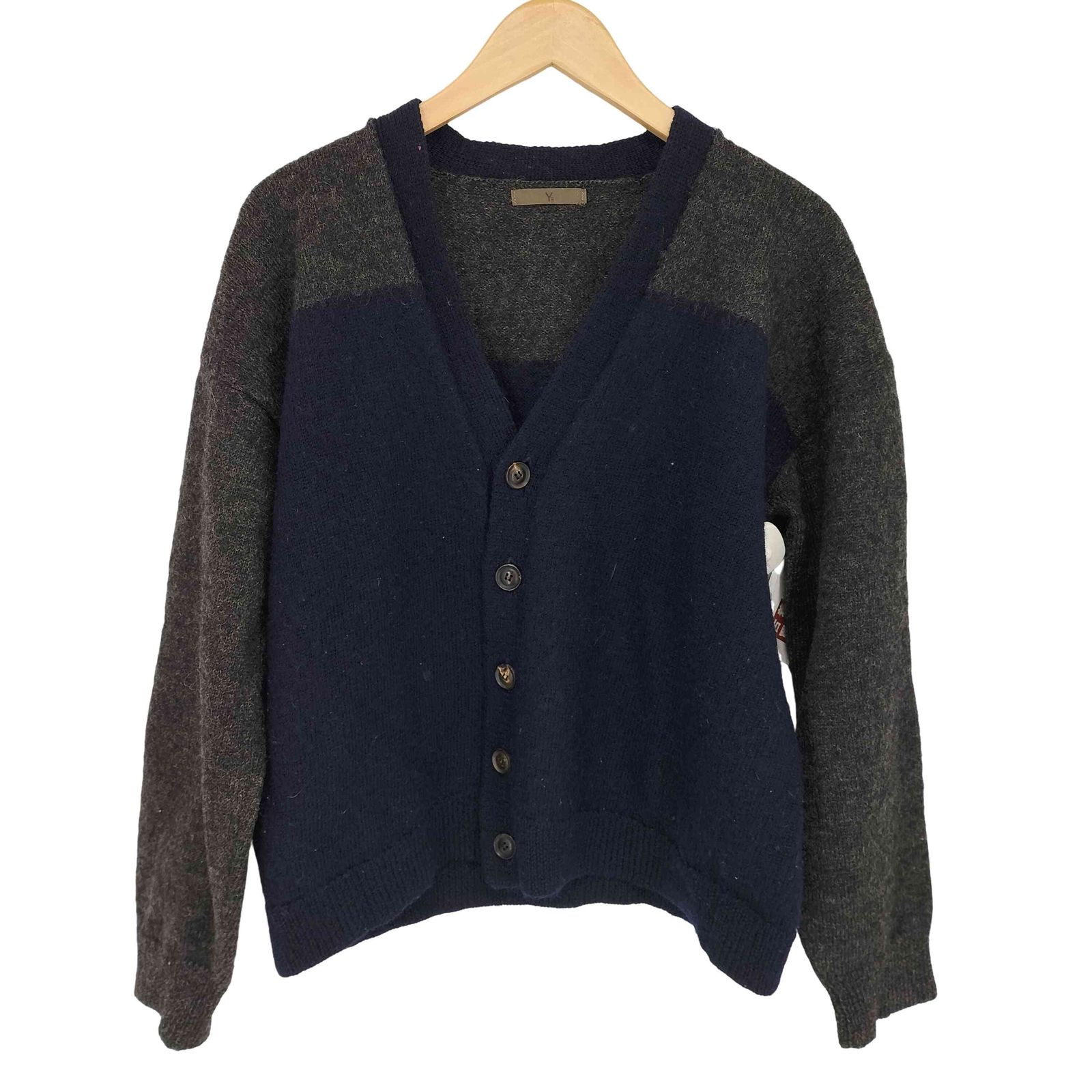 ワイズ Ys バイカラー ウール カーディガン レディース 表記無 - メルカリ