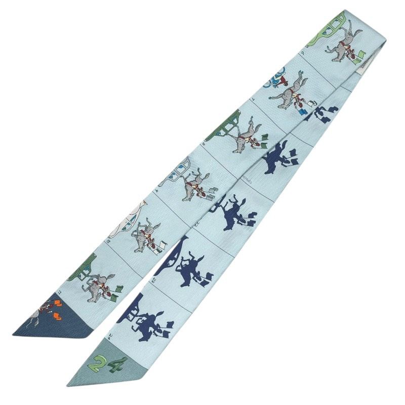 エルメス HERMES ツイリー PARADE マルチカラー シルク レディース スカーフ