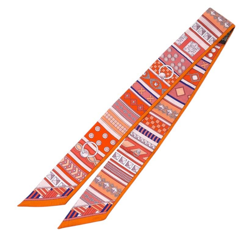 エルメス HERMES ツイリー Colliers de chiens マルチカラー シルク レディース スカーフ