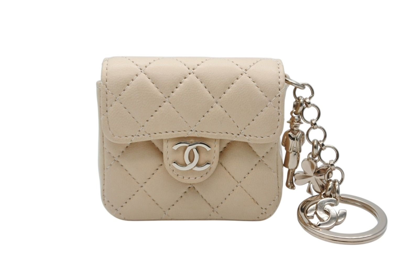 CHANEL 【美品】✨チャーム　キーホルダー　マトラッセ ココマーク 極美品 CHANEL シャネル ミニミニマトラッセ キーホルダー キー