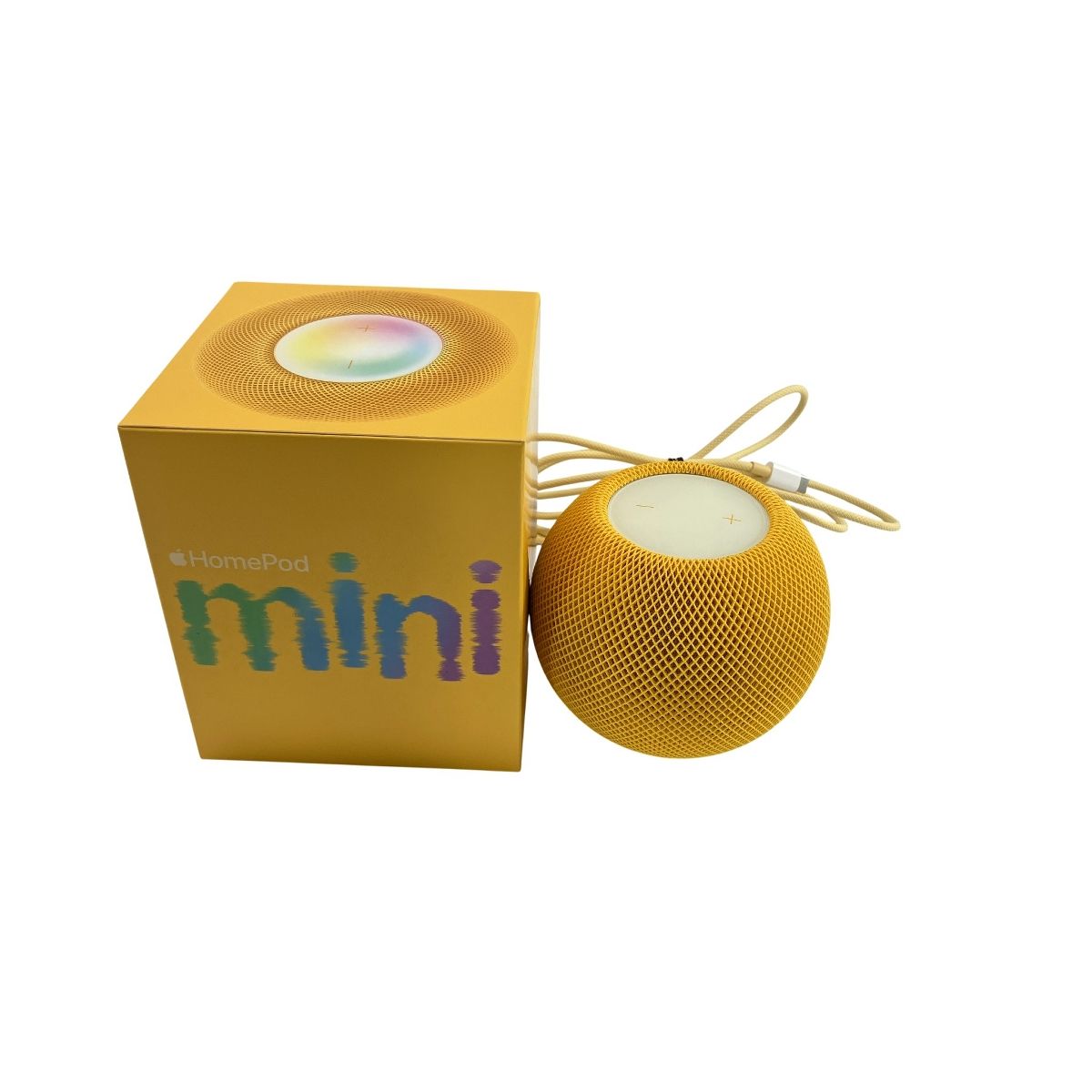 Apple MJ2E3J/A A2374 HomePod mini スマートスピーカー イエロー 音響