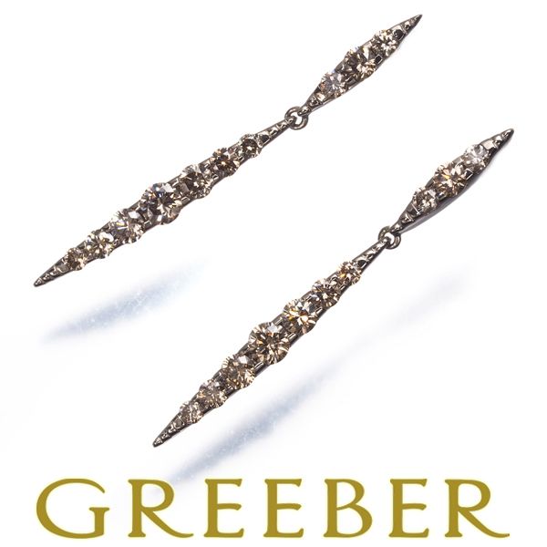 カシケイ ピアス ダイヤ ダイヤモンド 1 00 ct ネイキッド K 18 BG WG 182709