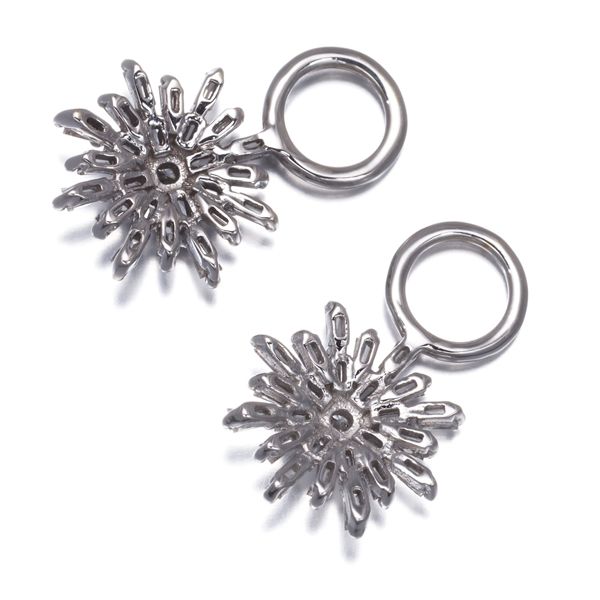 GSTV ピアス ダイヤ ダイヤモンド 0.15ct/0.15ct フラワー チャーム