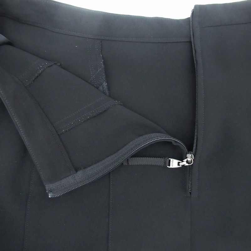 フォクシーニューヨークスカート リネンベル黒40新品同様 中古・古着通販】FOXEY NEWYORK (フォクシーニューヨーク) ミモレ丈