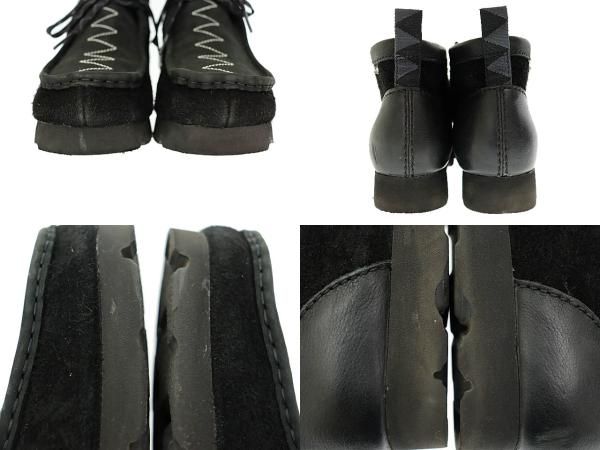  クラークス clarks ネイバーフッド GTX BLACK ワラビー デザート スエード ゴアテックス ブーツ 7 5 黒ブラック ブランド古着ベクトル 260107 ブーツ 革靴 靴