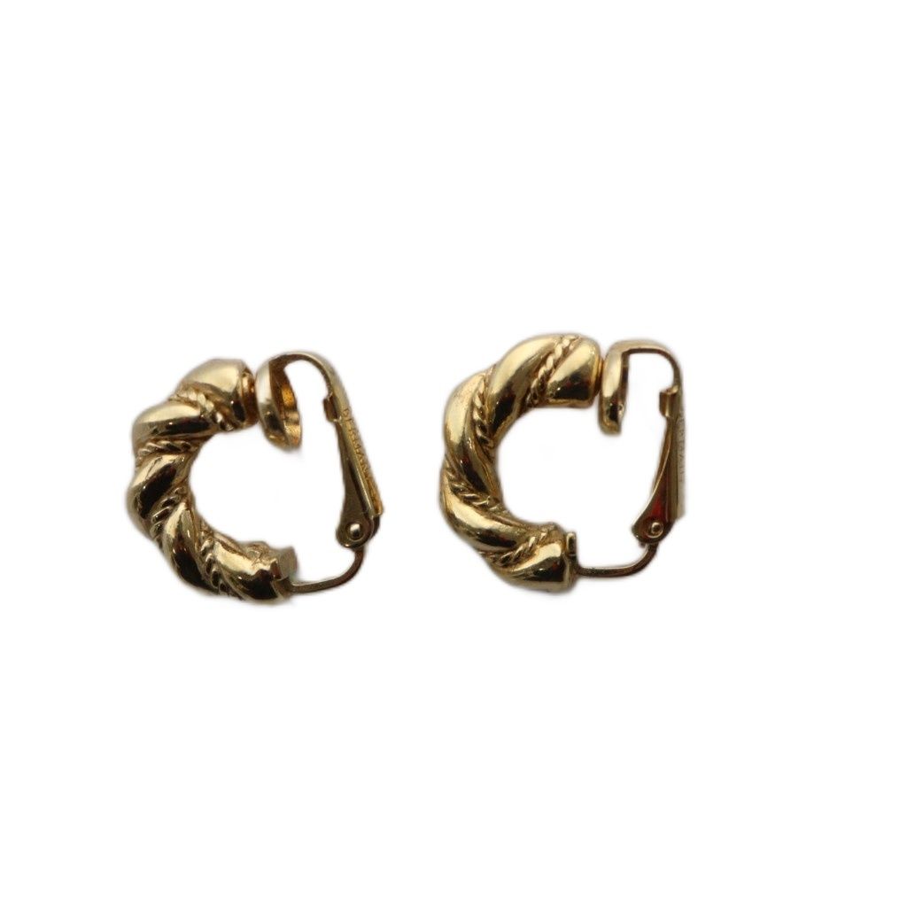 クリスチャンディオール Christian Dior イヤリング 両耳用 クリップ式 ゴールドカラー |KW GY 18