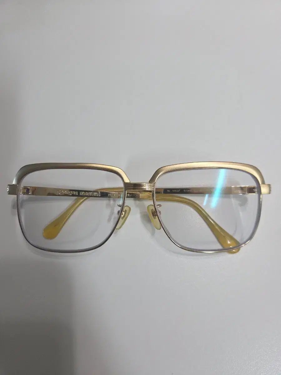 18 kメッキ チタン ヴィンテージ 金縁 メガネ