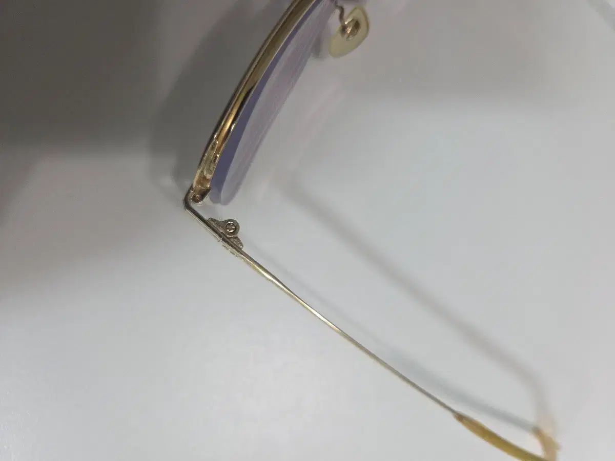 18 kメッキ チタン ヴィンテージ 金縁 メガネ