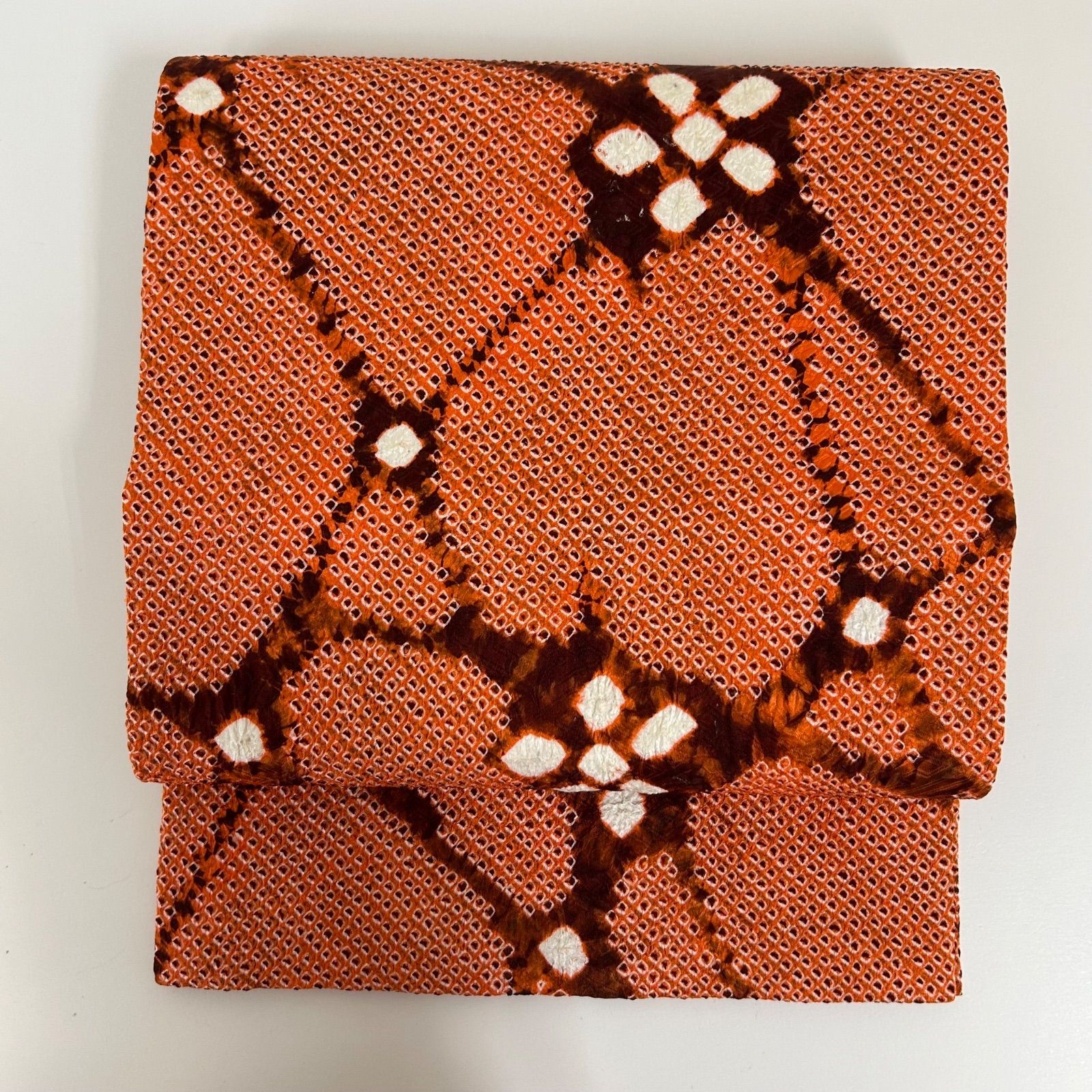 開き名古屋帯 総絞り 正絹 鹿子絞り MA-3039 - メルカリ