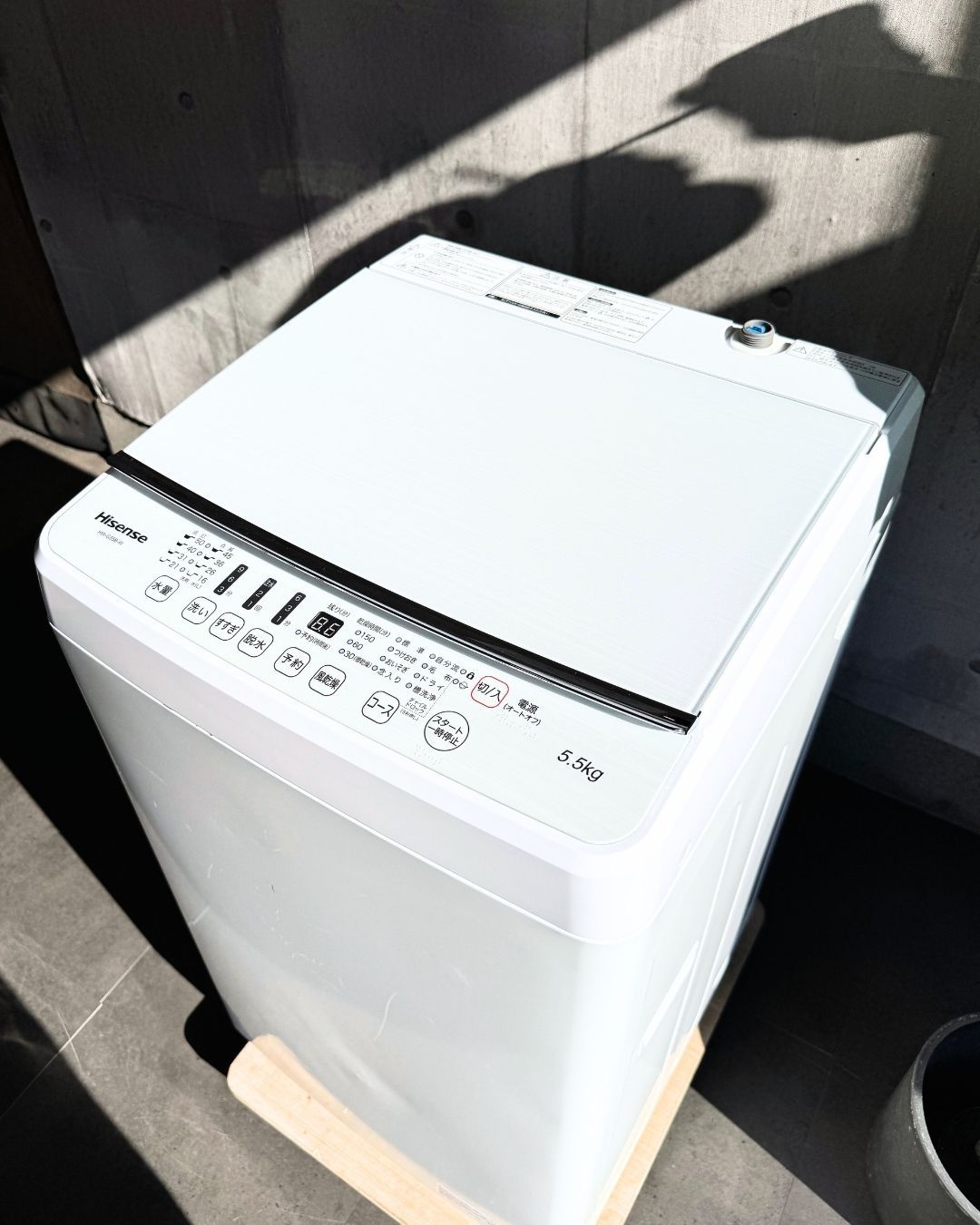 設置まで Hisense 一人暮らし洗濯機 5.5 kg 2020年製 縦型洗濯機本体 縦型洗濯機