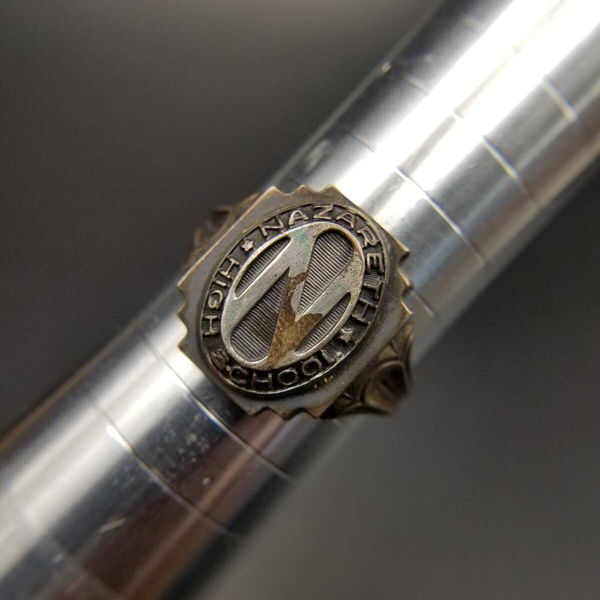 40 50 s頃 Dieges - Clust ヴィンテージ クラスリング Nazareth High School カレッジシグネット 925 シルバー 銀 指輪 N紋章 重厚感 R 15-V