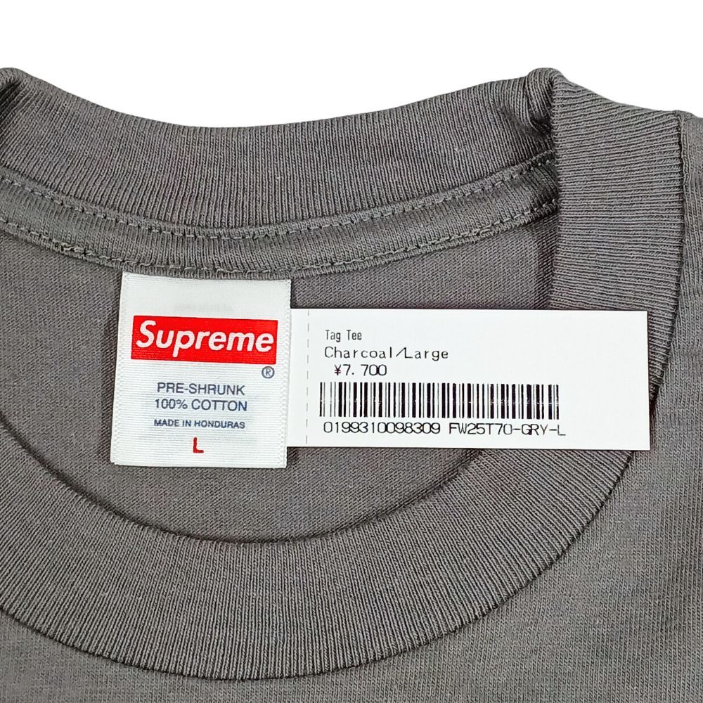 SUPREME シュプリーム 25AW Tag Tee タグ ロゴプリント 半袖Tシャツ