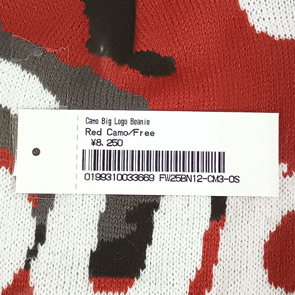 SUPREME シュプリーム 25AW Camo Big Logo Beanie カモ ビッグロゴ ビーニー ニットキャップ レッドカモ 正規品 / 53493 SUPREME シュプリーム 25AW Camo Big Logo Beanie カモ ビッグロゴ